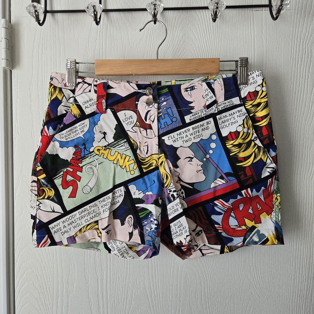 Loudmouth Comic Print Golf Shorts